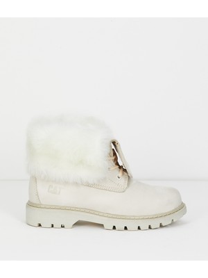 Cat Utah Fur A.Bej Kadın Crazy Deri Bot