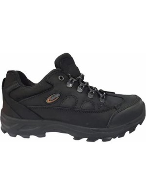 Scooter M5537CS Erkek Siyah Watertıght Deri Ayakkabı Kauçuk Tabanlı Günlük Kullanım İçin