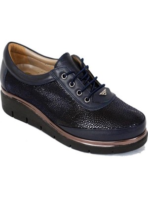 Ustalar Ayakkabı Lacivert Kadın Hakiki Deri Günlük Ayakkabı 074.823