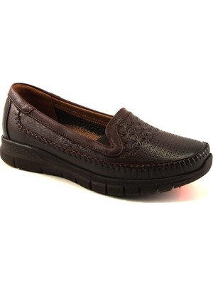 Forelli 29413 Kadın Kahve Deri Anatomik Ayakkabı