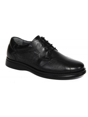 Forelli 6922-H Siyah Erkek Hakiki Deri Ayakkabı