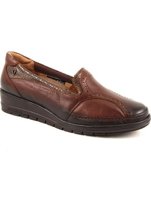 Forelli 25109 Taba Hakiki Deri Kadın Ayakkabı