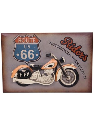 Costurera Motorsiklet Tablo Pano Vintage Dekoratif Ev Ofis Hediyelik