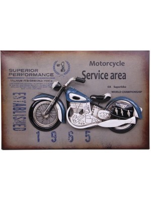 Costurera Motorsiklet Tablo Pano Vintage Dekoratif Ev Ofis Hediyelik