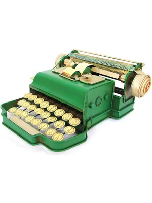 Costurera Hediyelik Biblo Dekoratif Metal Daktilo