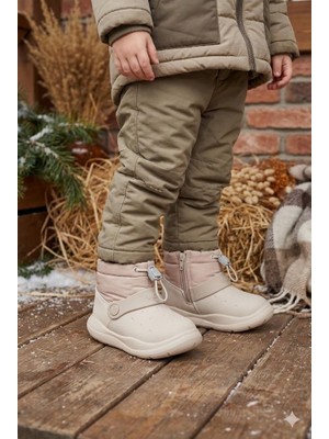 Vicco Hafif Bej Çocuk Bot Suni Deri Çekmeli Kapanma ile Rahat Kullanım Sunar 946.B25K.448