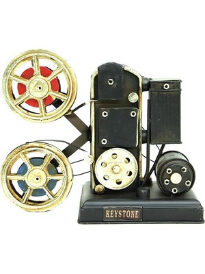 Costurera Dekoratif Metal Projektör Obje Biblo Vintage Hediyelik