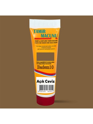 Nzb Açık Ceviz Ahşap Parke Tamir Macunu Mobilya Dolgu Çatlak Çizik Giderici 200 gr Kullanıma Hazır Macun