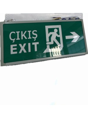 Noas Sol - Sağ Çift Yönlü Acil Çıkış Exit Armatür YLX-1003 (3 Saat Şarj)