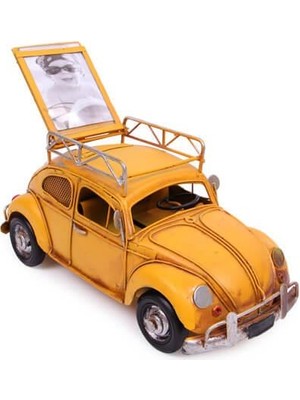 Costurera Dekoratif Metal Araba Çerçeveli ve Kumbaralı Hediyelik