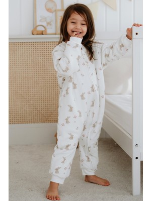 Lilabio Kız Erkek Çocuk %100 Pamuk 1.5 Tog Desenli Uyku Tulumu