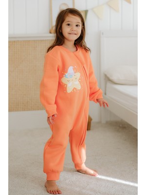 Lilabio Kız Erkek Çocuk %100 Pamuk 1.5 Tog Desenli Uyku Tulumu