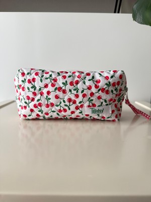 Tadsy Kiraz Desenli %100 Pamuk Kalem Çantası | 19X9X6 cm |