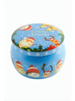 Bijuteri Net Geyik Noel Baba Yılbaşı Kapaklı Mum 8 cm