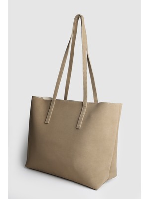 La'Graccio Paris Lagraccio Paris Kadın Katty Büyük Boy Süet Omuz Çantası