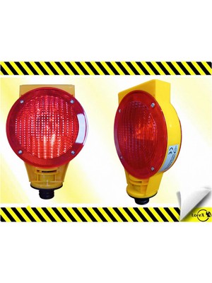 Lorex LR-SPL02R Güneş Enerjili  Flaşörlü Kırmızı Lamba