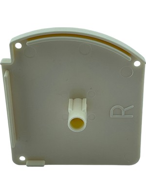 MorPerde Kapalı Kasa Perde Kare Tıpalı Küçük Kutu Krem Sağ Kapak