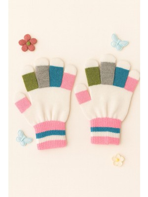 Gigi Giyim Avuç Içi Renkli Kız Çocuk Eldiven