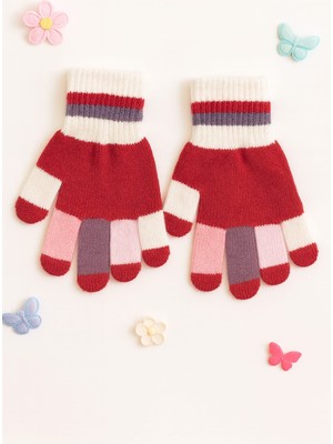 Gigi Giyim Avuç Içi Renkli Kız Çocuk Eldiven
