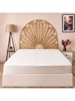 Matmel Soft Kapitoneli Sıvı Geçirmez Fitted Tek Kişilik Alez - Beyaz - 100X200 cm