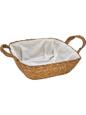 Casa Linda Hasır Ekmek Sepeti 28 x 28 x 10 cm