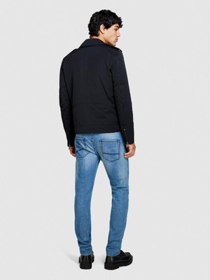 Sisley Pamuk Karışımlı Yıkama Efektli Skinny Fit Denim Pantolon Erkek Siyah Mix Pantolon - 324P4Y7V576L9