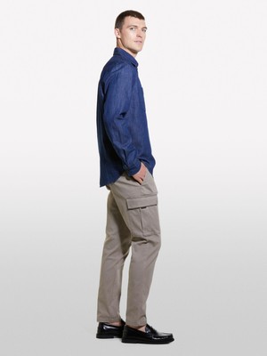 Sisley Pamuk Karışımlı Rahat Kesim Ön ve Arka Cepli Pantolon Erkek 18U Pantolon - 324A42A7SF04H