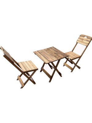 Bistro Masa Sandalye Takımı Ceviz