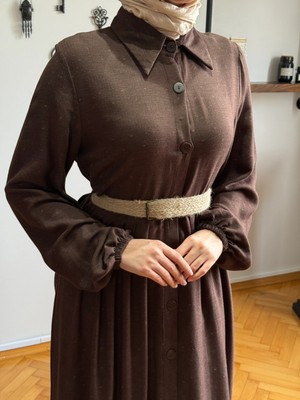 Fendel Boy Düğmeli Pamuk Gömlek Elbise 2430 Navra | Fendel