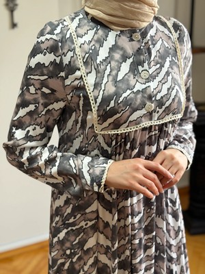 Fendel Desenli Dantel Detaylı Pamuk Elbise 1890 Navra | Fendel