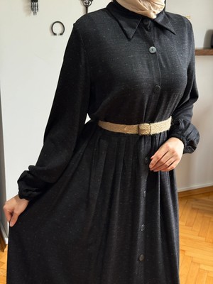 Fendel Boy Düğmeli Pamuk Gömlek Elbise 2430 Navra | Fendel