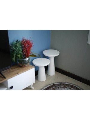 2'li Konik Mantar Sehpa