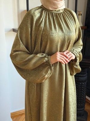 Fendel Reglan Kol Hakim Yaka Saten Elbise 1837 Navra | Fendel