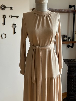 Fendel Hakim Yaka Çingene Model Örme Elbise 2400 Navra | Fendel