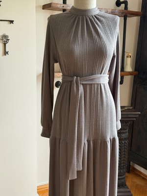 Fendel Hakim Yaka Çingene Model Örme Elbise 2400 Navra | Fendel