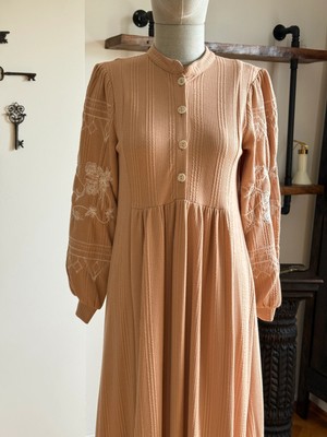 Fendel Yarım Pat Nakışlı Örme Elbise 2405 Navra | Fendel