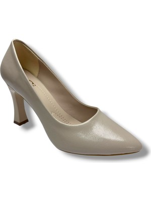 Cakgo C-Shoes 349-26 Kırışık Rugan Deri Kadın Stiletto