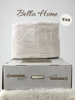 Bella Home Elegans Embos Tek Kişilik Battaniye - Orijinal Kutulu - 160X220 cm - Yeni Renk ve Desenler