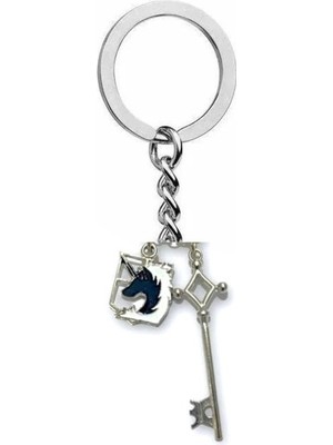 Herşey Nota Attack On Titan Military Police Sembolü & Anahtar Figürlü Anahtarlık | Unisex Anime Aksesuar