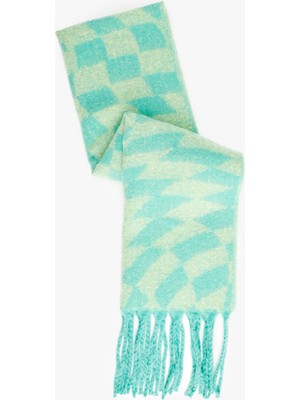 Koton Kareli Püsküllü Yumuşak Dokulu Uzun Atkı