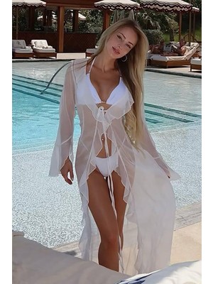 BMD Diana Plaj Elbisesi - Beyaz