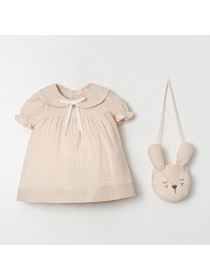 Cocosiss Little Emu Bunny Çantalı Müslin Elbise