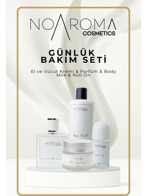 Noaroma Sandal Ağacı Kokulu Parfüm Kokulu Dörtlü Günlük Bakım Set Kalıcı Koku Etkili