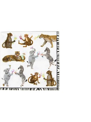 Caspari Cocktails Gone Wild Cocktail Napkins - 20 Per Package
