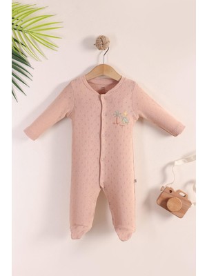 Kidello Mango Rengi Yaz Temalı Bebek Tulum