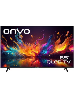 Onvo 65VQ90F3UA 65'' 165 Ekran Uydu Alıcılı 4K Ultra HD  Google Smart QLED TV