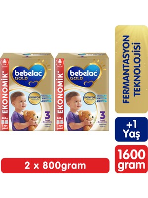 Bebelac Gold 3 Devam Sütü 1 Yaş+ 800 Gr X 2 Adet 1600 Gr