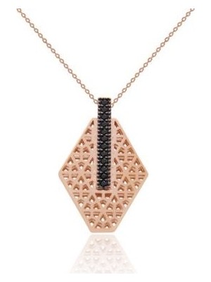 Diamond Line-Gülaylar 14 Ayar Altın Renkli  Kolye