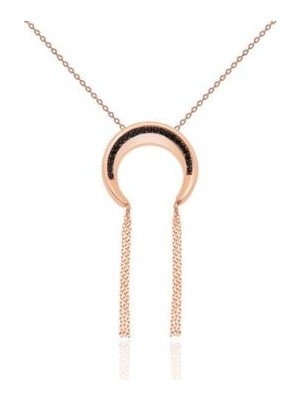 Diamond Line-Gülaylar 14 Ayar Altın Renkli  Kolye