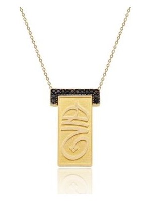 Diamond Line-Gülaylar 14 Ayar Altın Renkli  Kolye